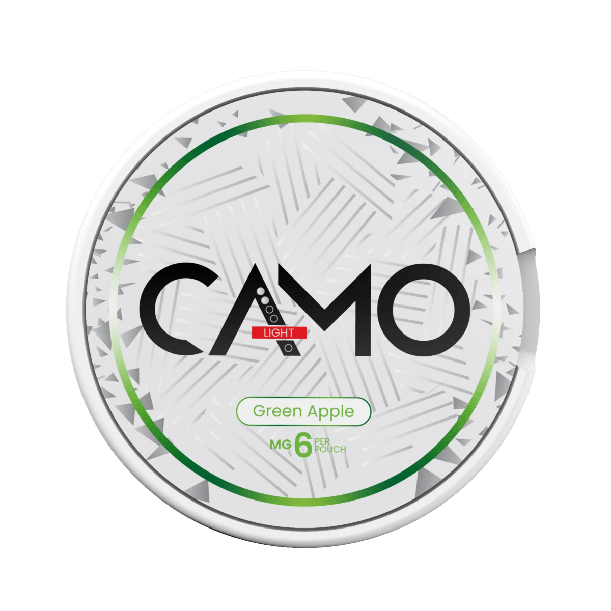 Can of CAMO Green Apple - Nicotine Pouches