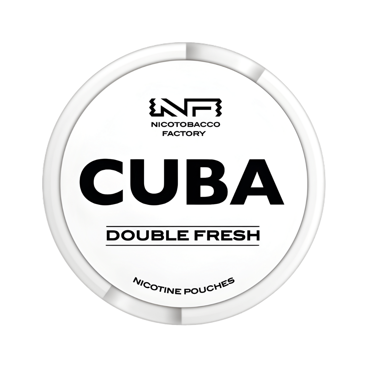 CUBA White Double Fresh nicotine pouch can – Slim moist, 10.4mg, 20 pouches
