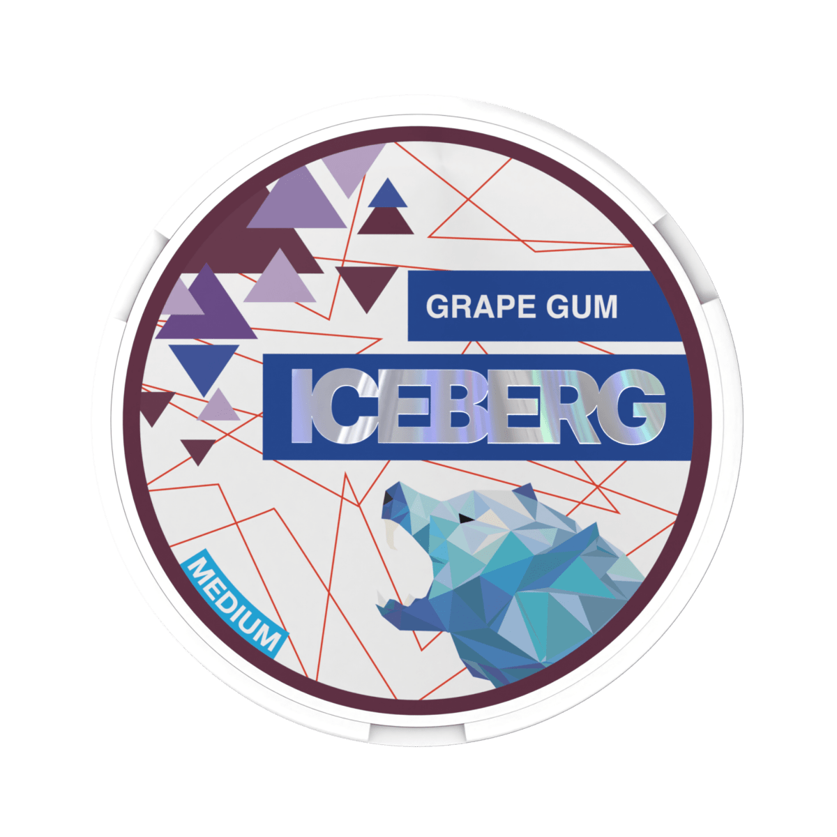 Can of Iceberg Grape Medium - Nicotine Pouches