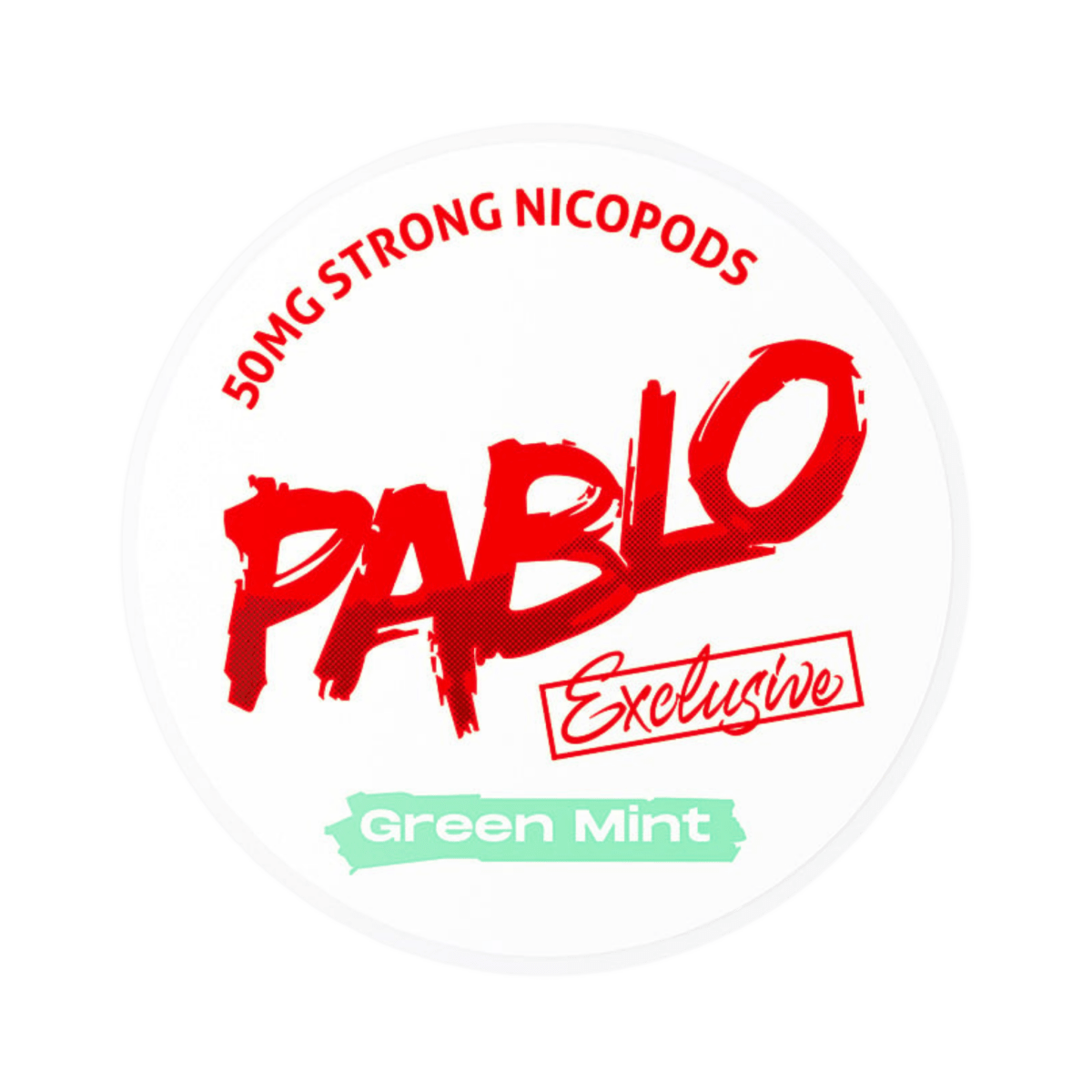 Can of Pablo Exclusive Green Mint – Nicotine Pouch