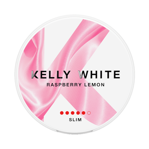 Kelly White Raspberry Lemon 10mg nicotine pouch can