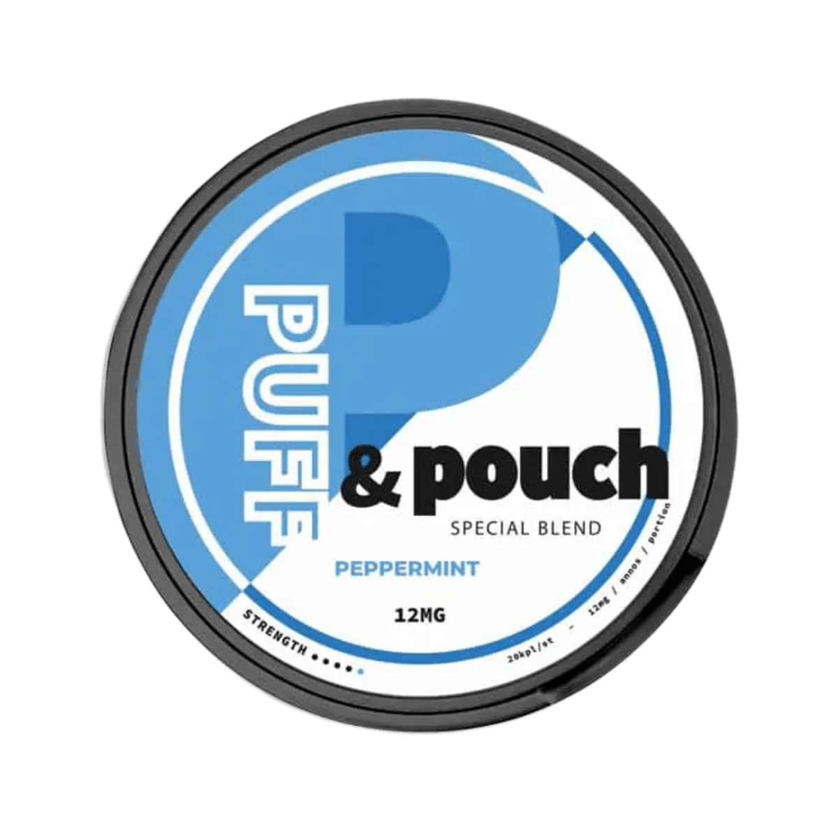 Can of Puff & Pouch Peppermint - Nicotine Pouches