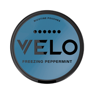 VELO Freezing Peppermint Max nicotine pouch can – Slim, 17mg, 20 pouches