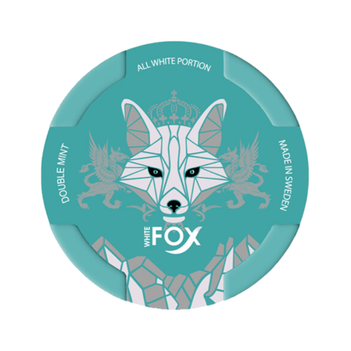 Can of White Fox Double Mint - Nicotine Pouches