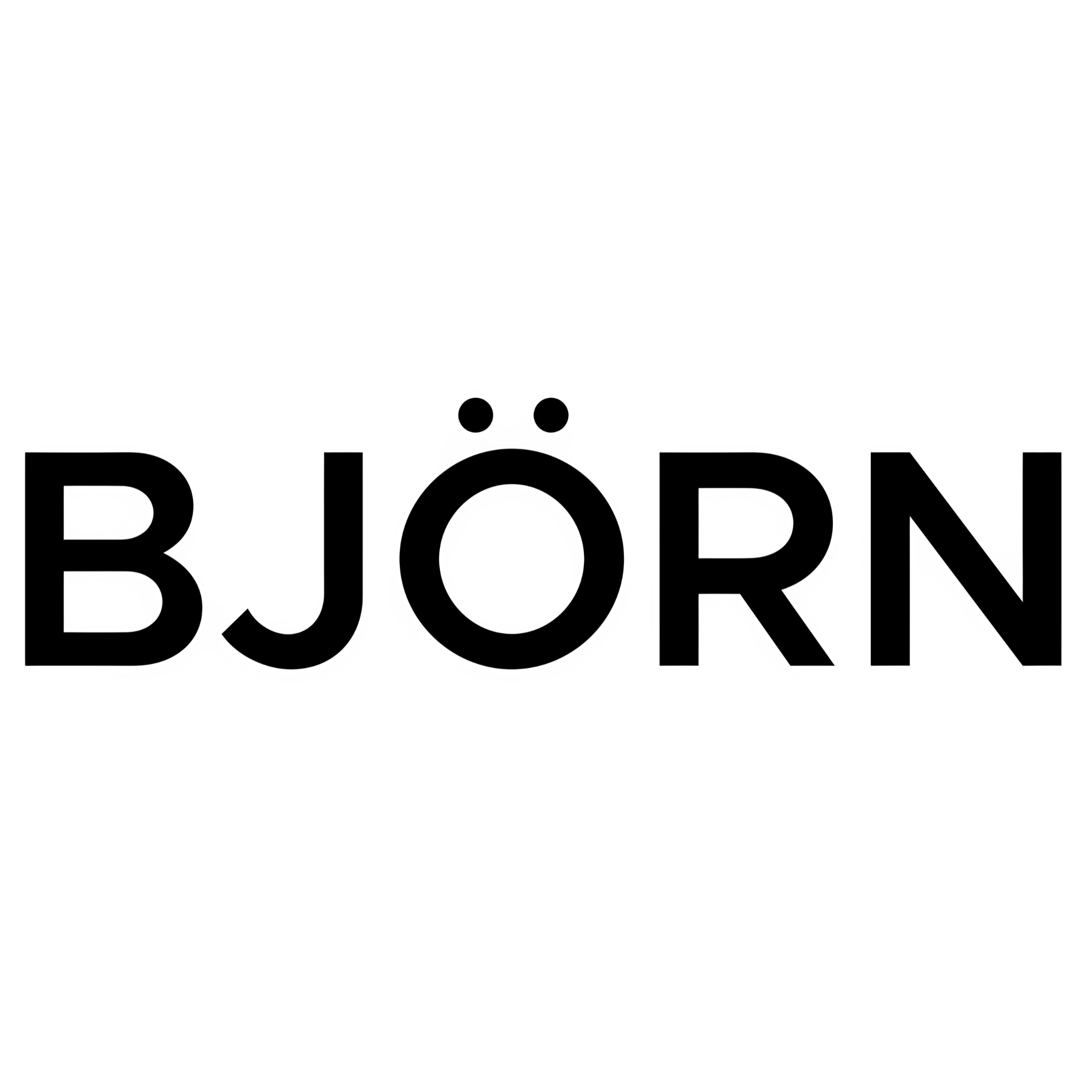 Black 'BJörn' logo on a white background